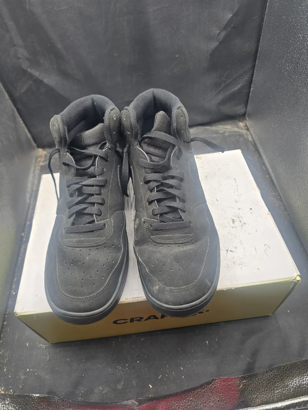 SKU A0415M Nike Men's Black High-Top Sneakers